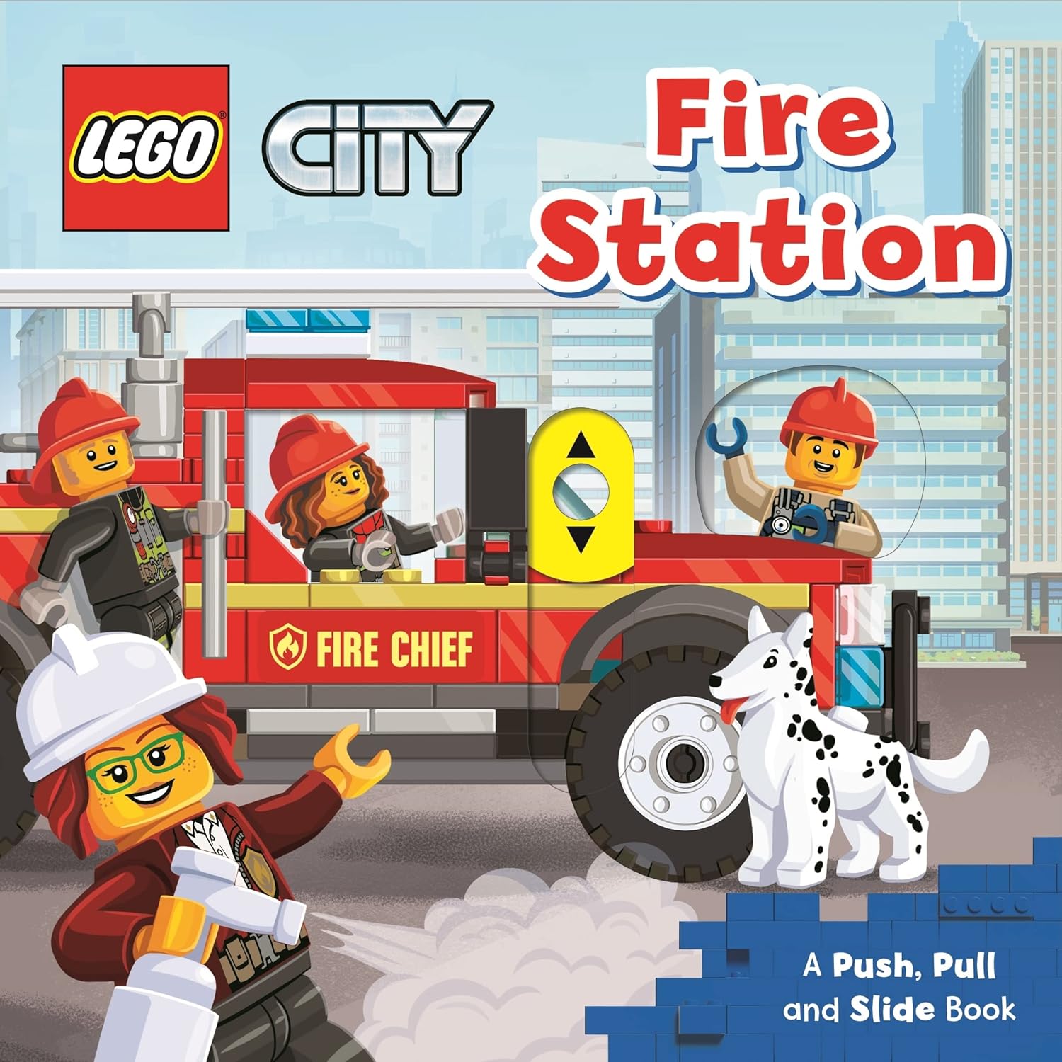 LEGO City Fire station: A Push, Pull and Slide Book