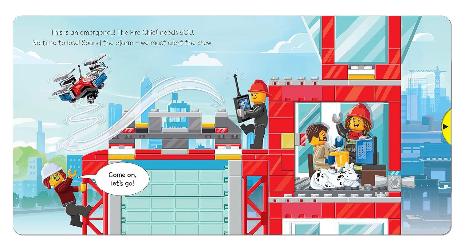 LEGO City Fire station: A Push, Pull and Slide Book