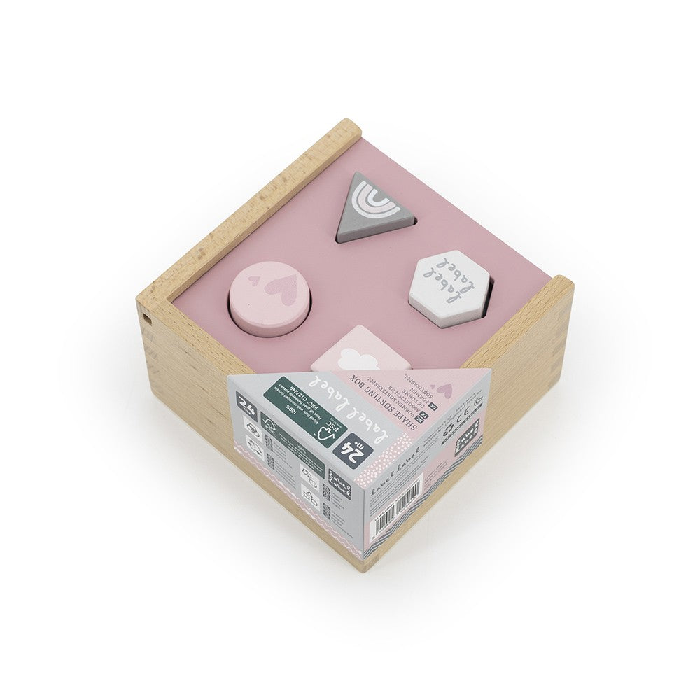 Shape sorting box - pink