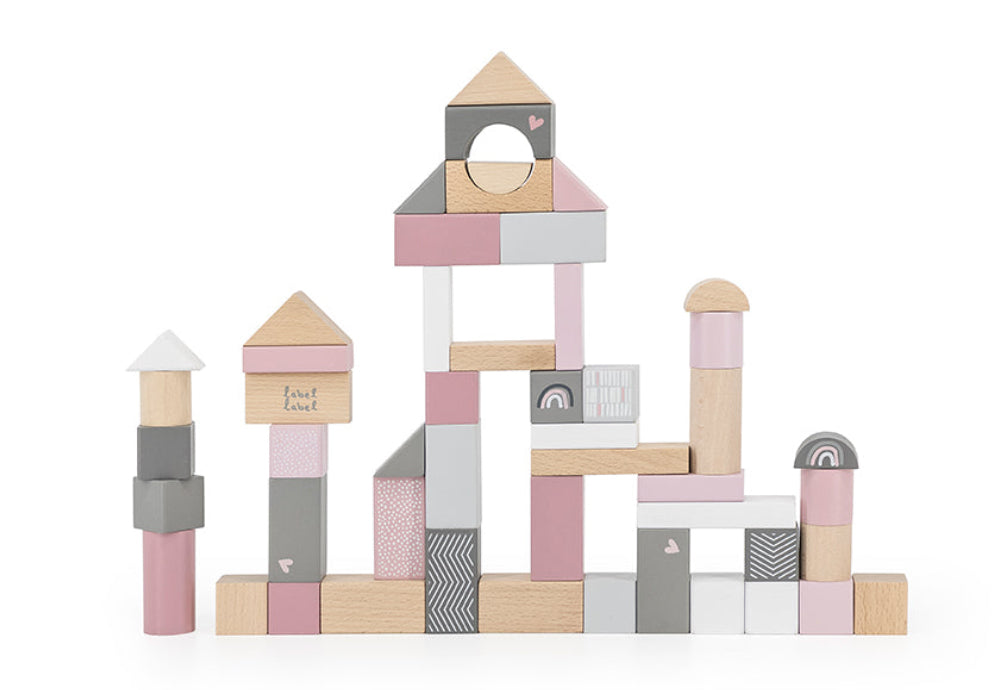 Wooden blocks - pink
