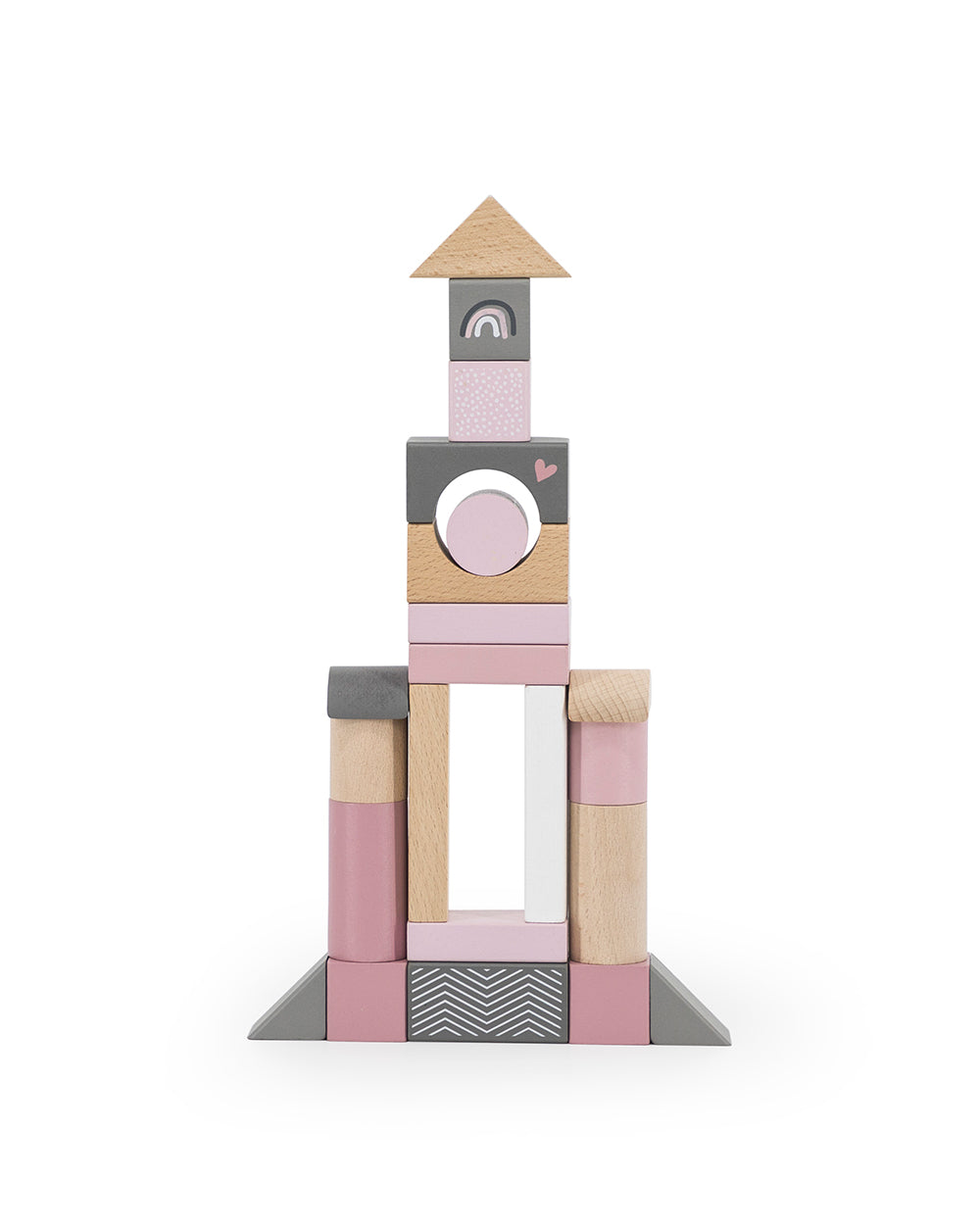 Wooden blocks - pink