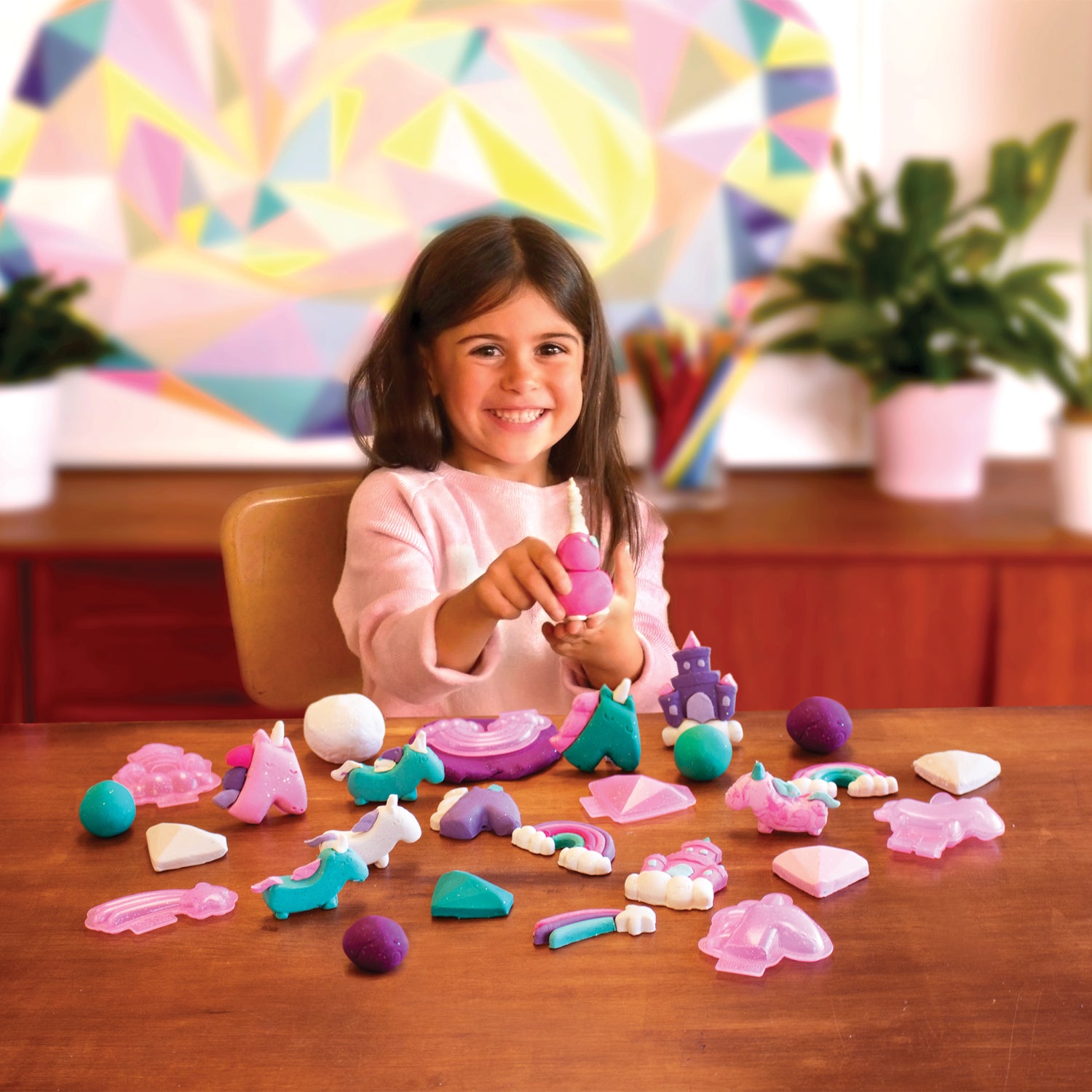scented modeling dough - sparkling unicorns trio kit