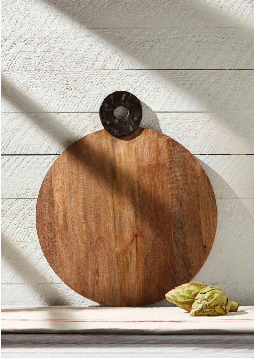 Grande planche ronde bicolore Mudpie