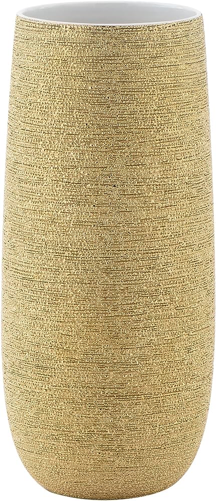 Brava Gold Spun Textured Vase - Large