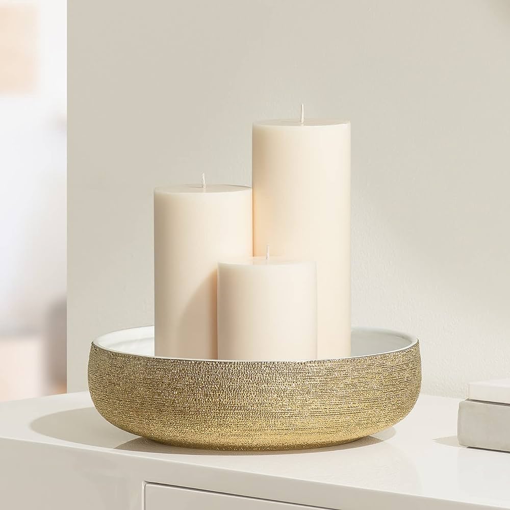 Bol décoratif texturé filé doré