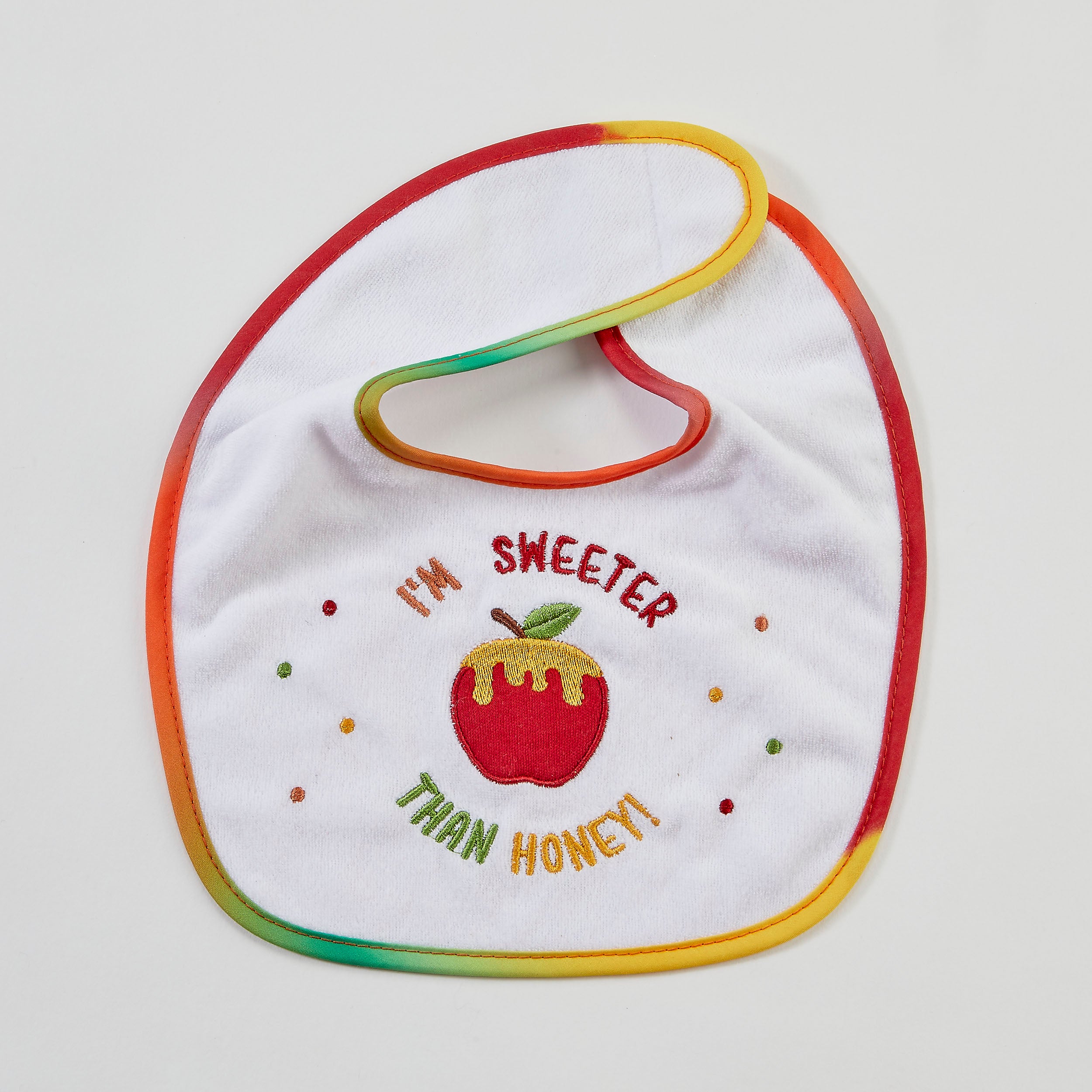 Embroidered Rosh Hashanah bib
