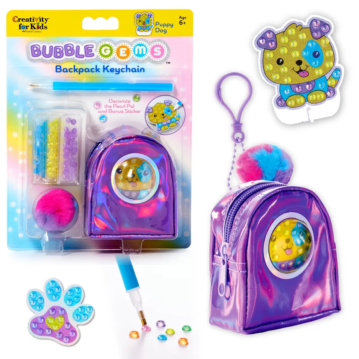 Bubble Gems Backpack Keychain Diamond Painting Kit