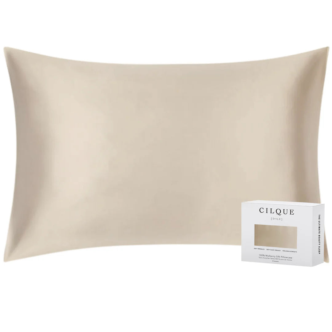 Lustrous Silk Pillowcase - King - Nude
