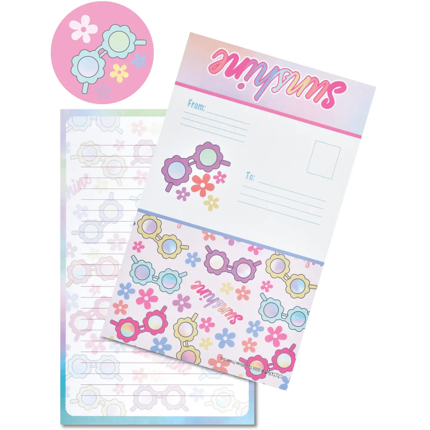 Spring sunnies foldover cards