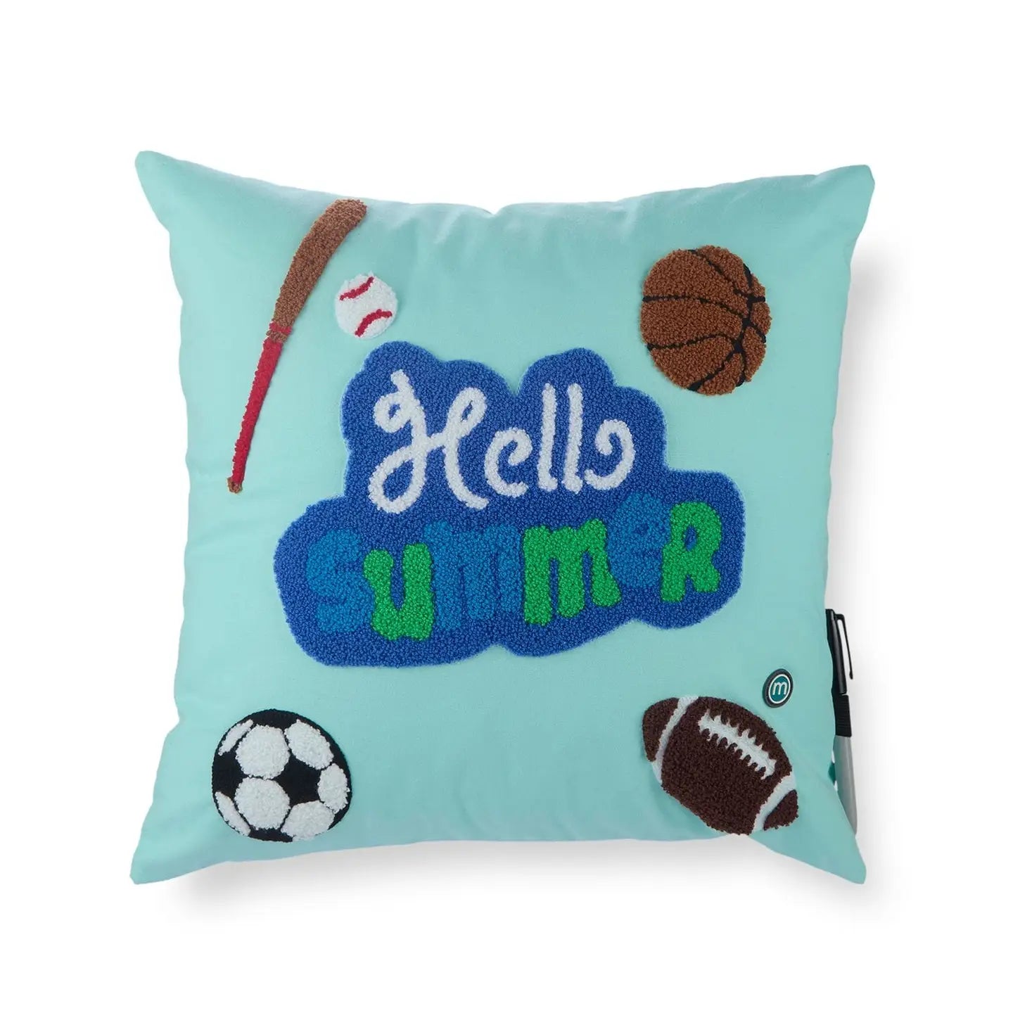 Sport themed autograph pillow
