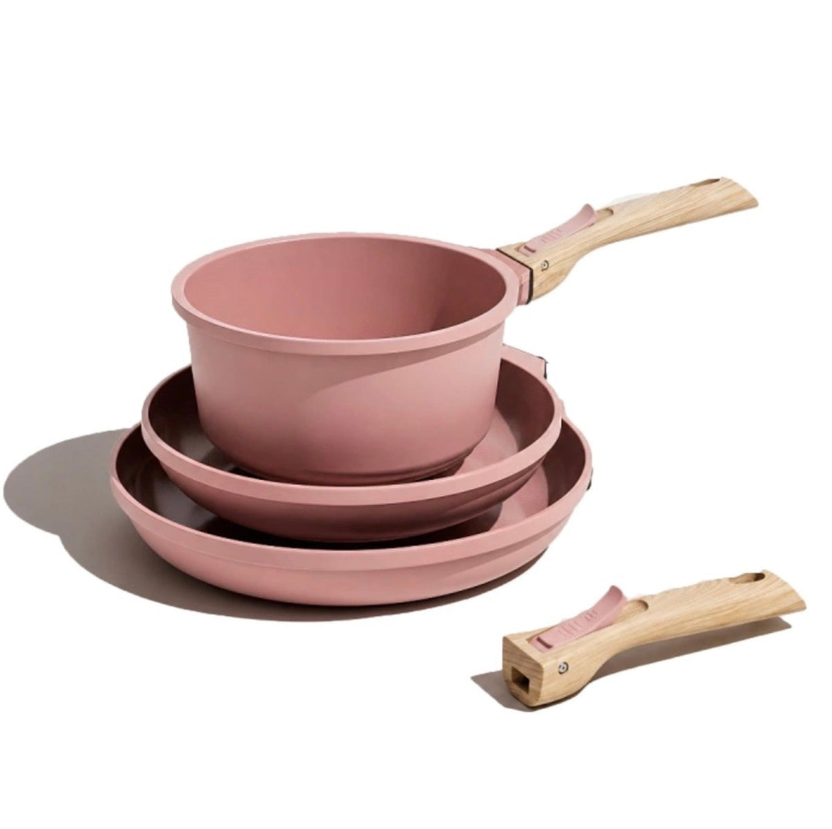 Trio of Pots with Detachable Handles - Pink Marshmallow