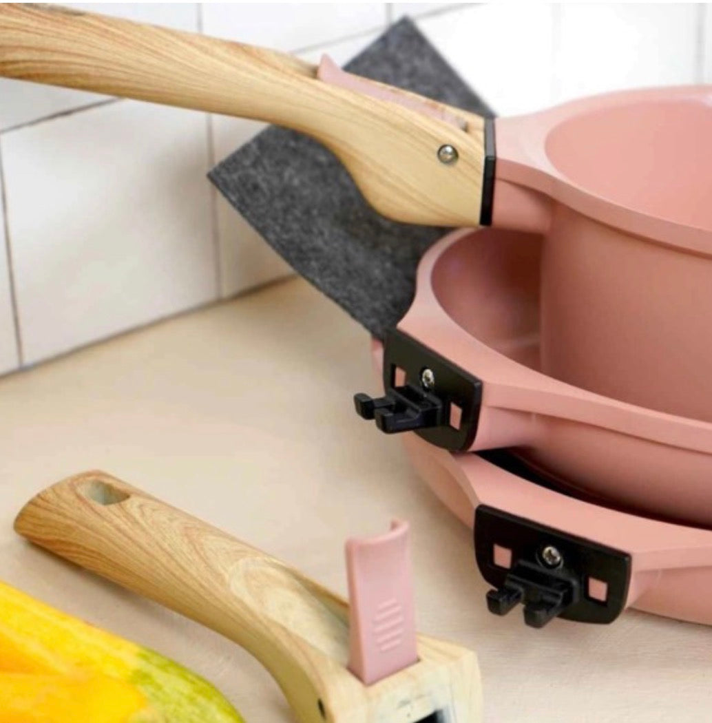 Trio of Pots with Detachable Handles - Pink Marshmallow