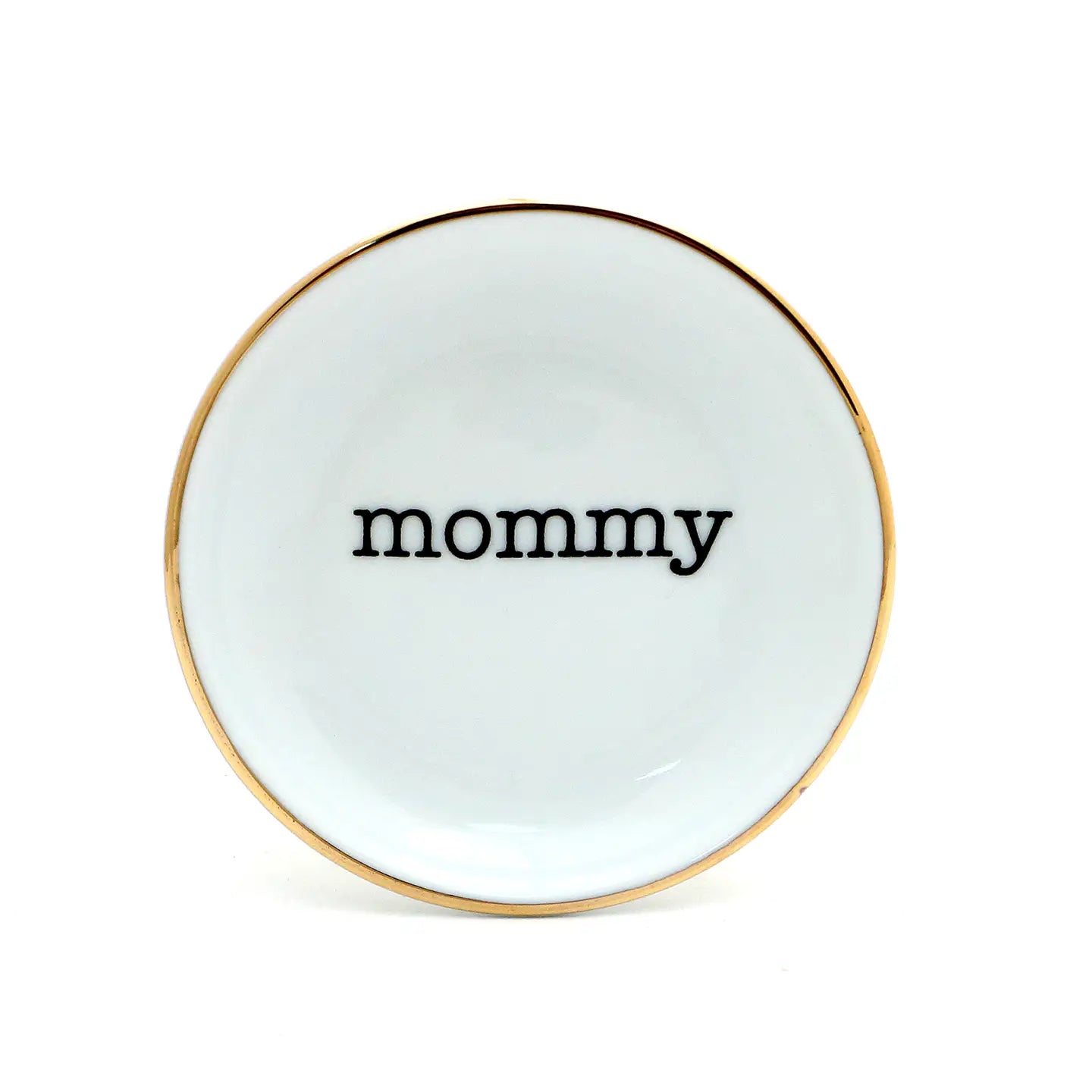 Mommy Ring Holder Dish with 22 K Gold accents