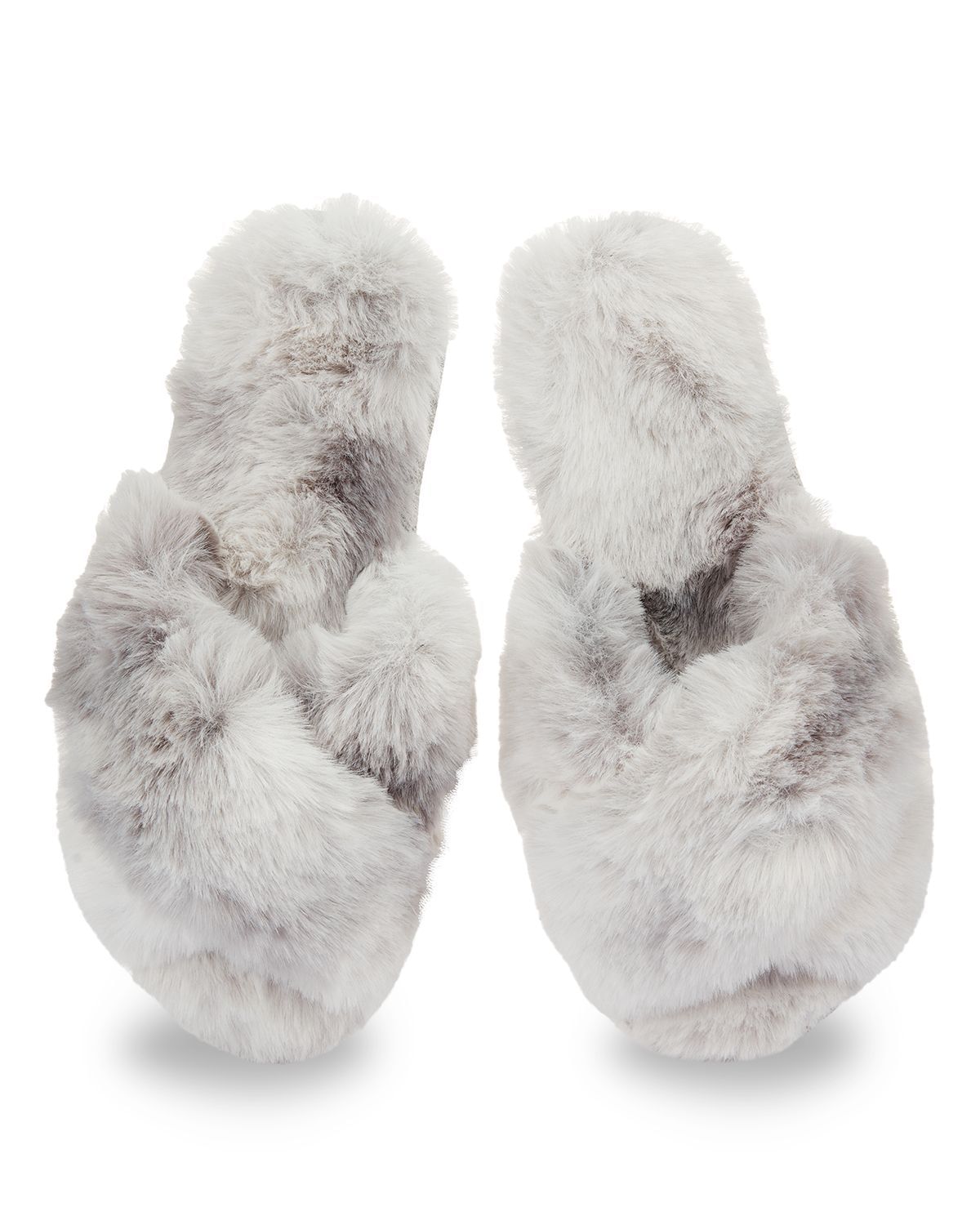 Chaussons en peluche | Gris