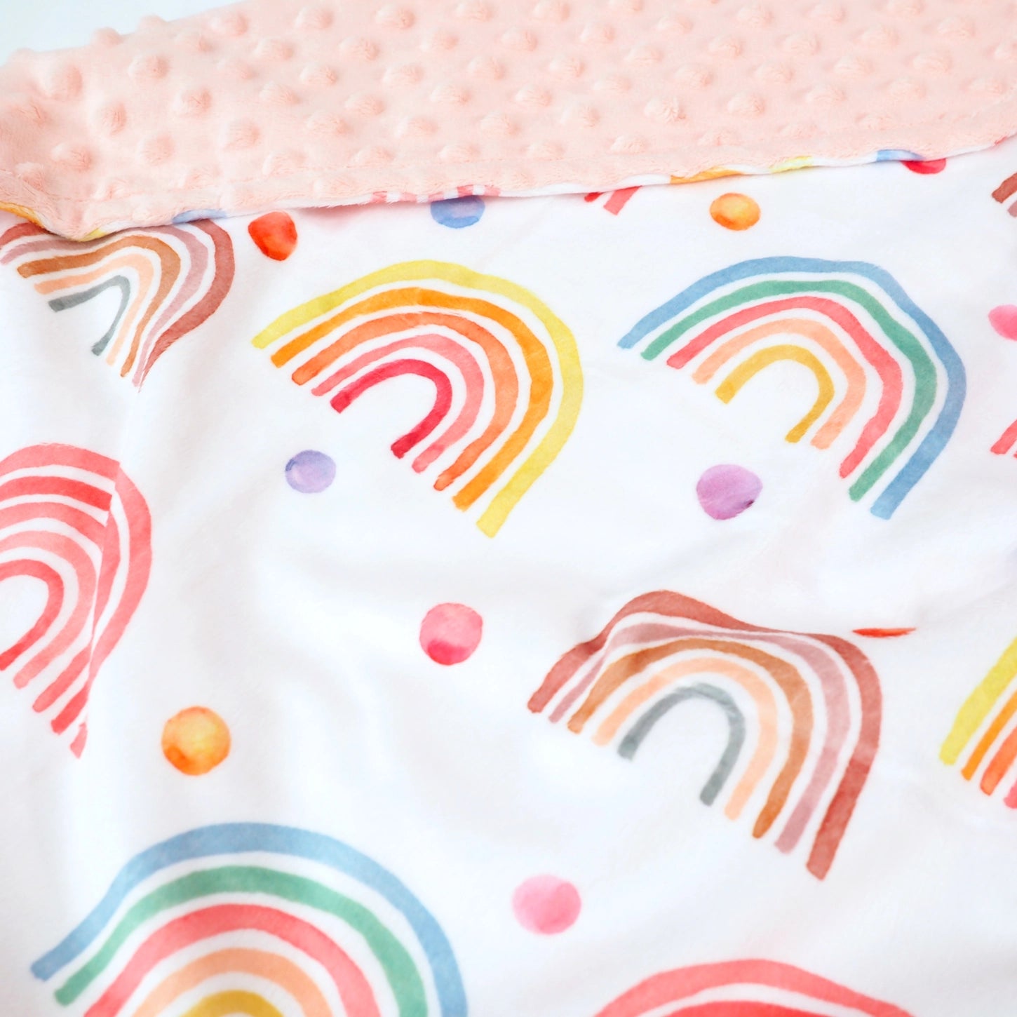 Personalized Baby & Toddler blanket - rainbow