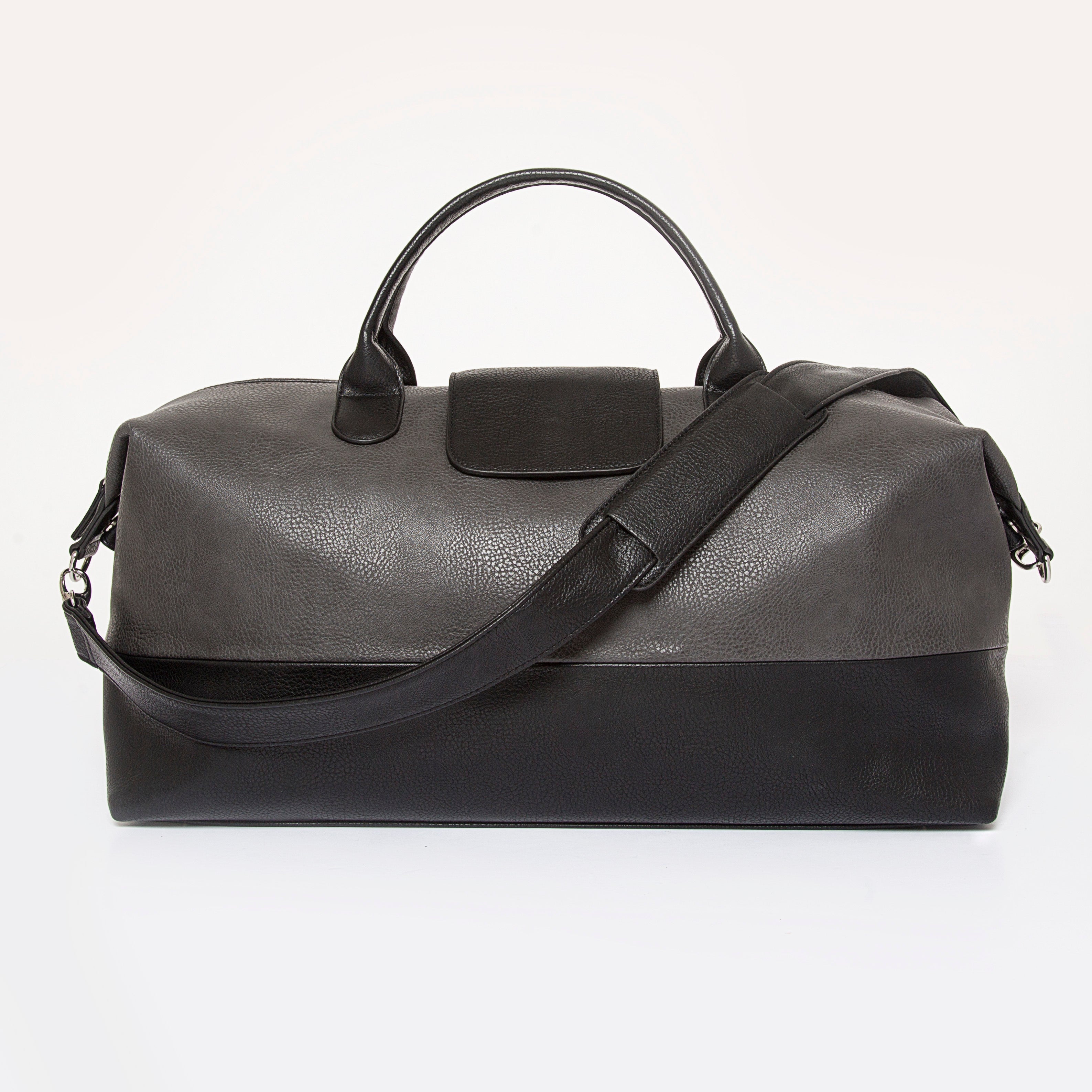 Sac de voyage Alpha Leather - gris et noir