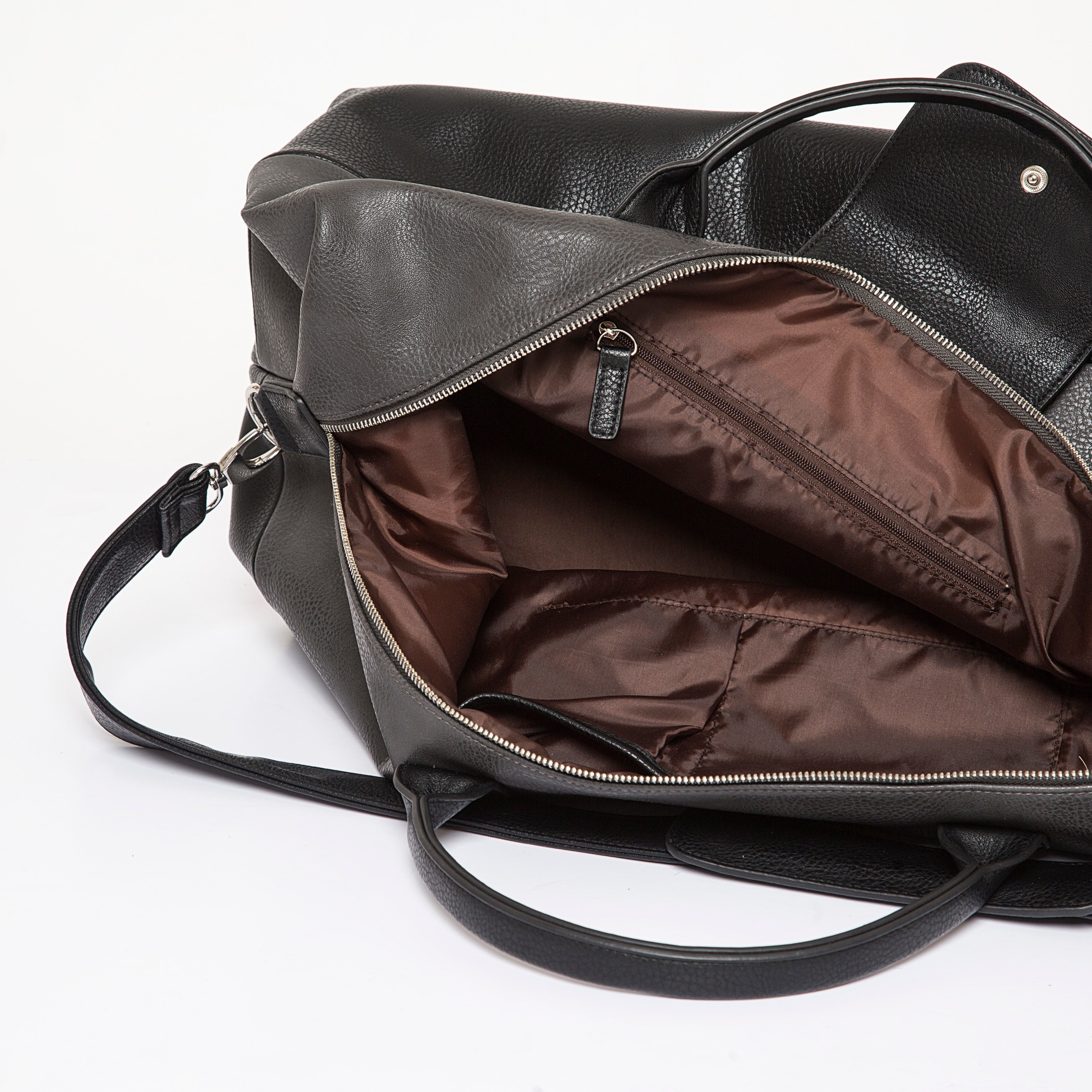 Sac de voyage Alpha Leather - gris et noir