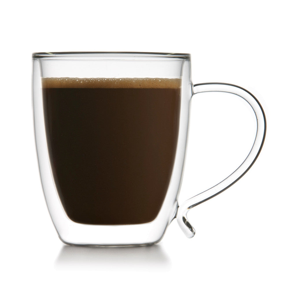 Double Wall Café au Lait Mug 400ml Set of 2