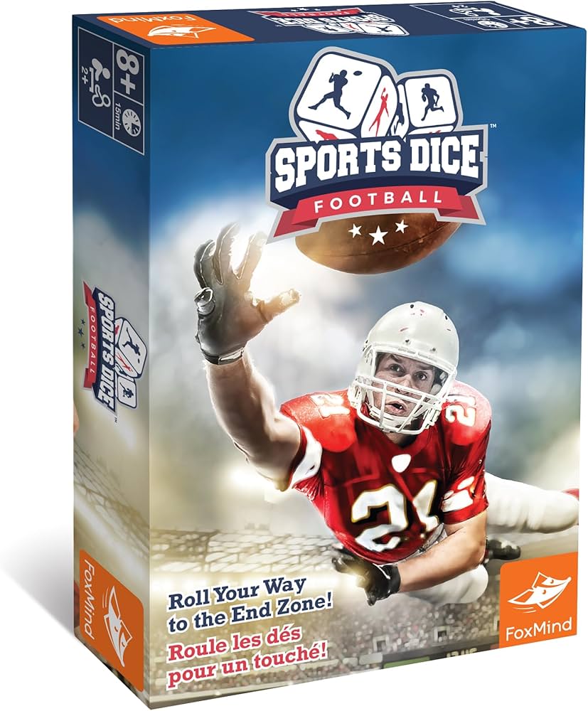 Sports dice football roll your way
