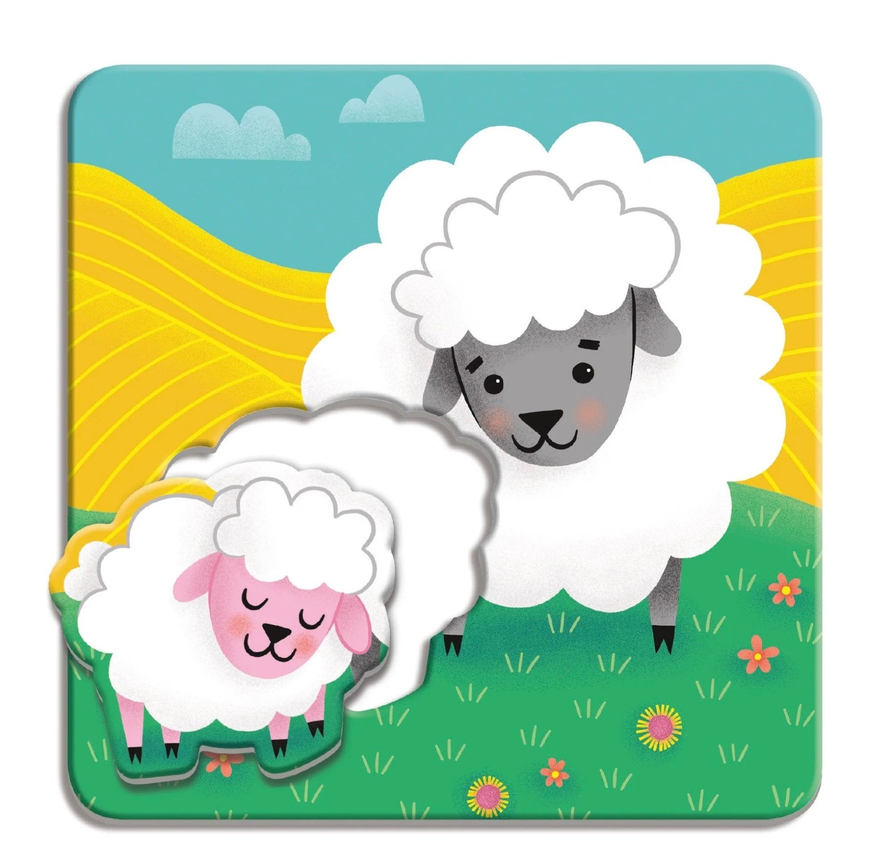 Farm Babies I Love You Match-Up Puzzles