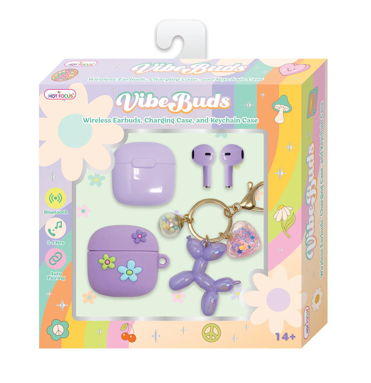 Vibe buds: Wireless Earbuds, Charging Case, and Keychain Case