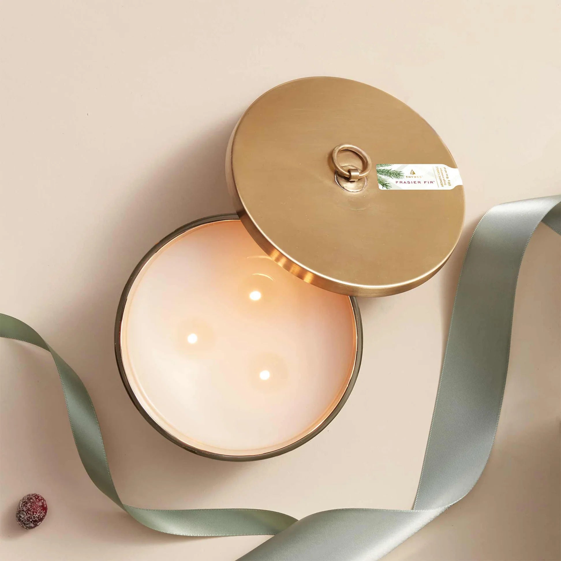 Thyms - BOUGIE FRASIER FIR 3 MÈCHES OR