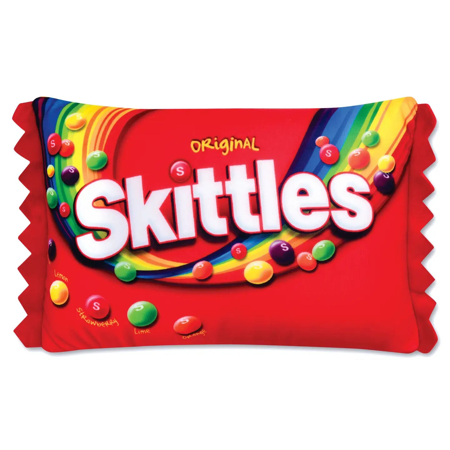 Oreiller en peluche aux bonbons Skittles