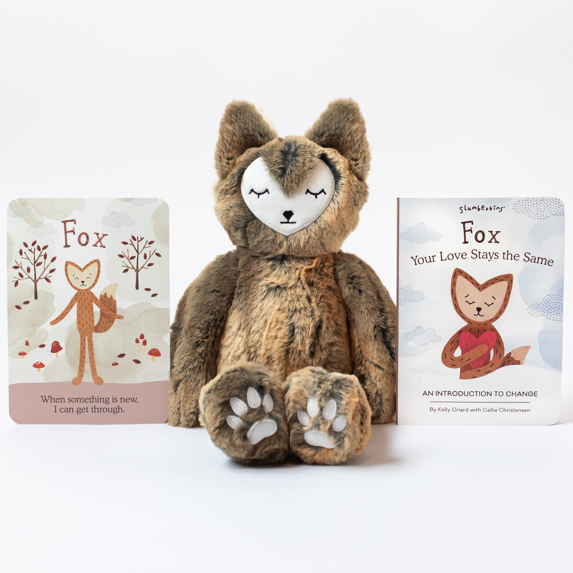 Coffret peluche renard et livre - changer