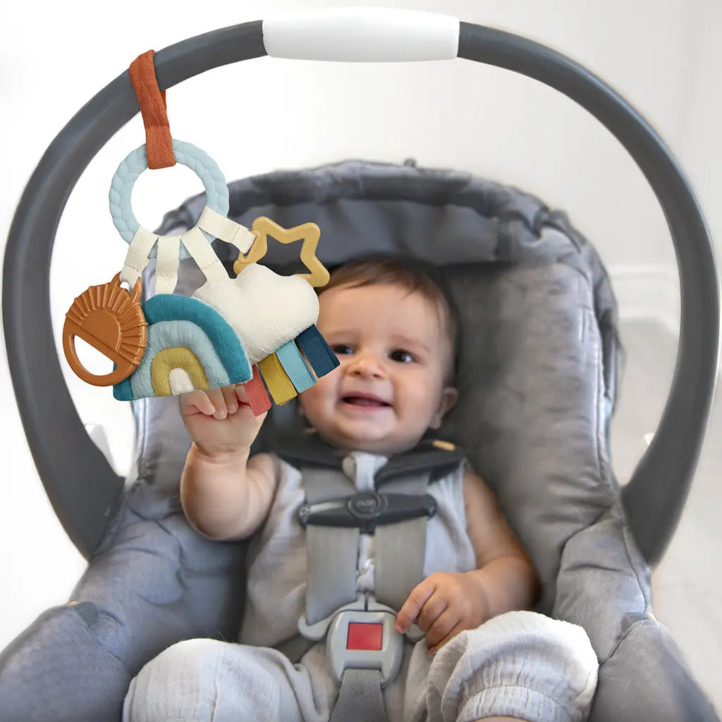 Busy rainbow ring teething activity toy