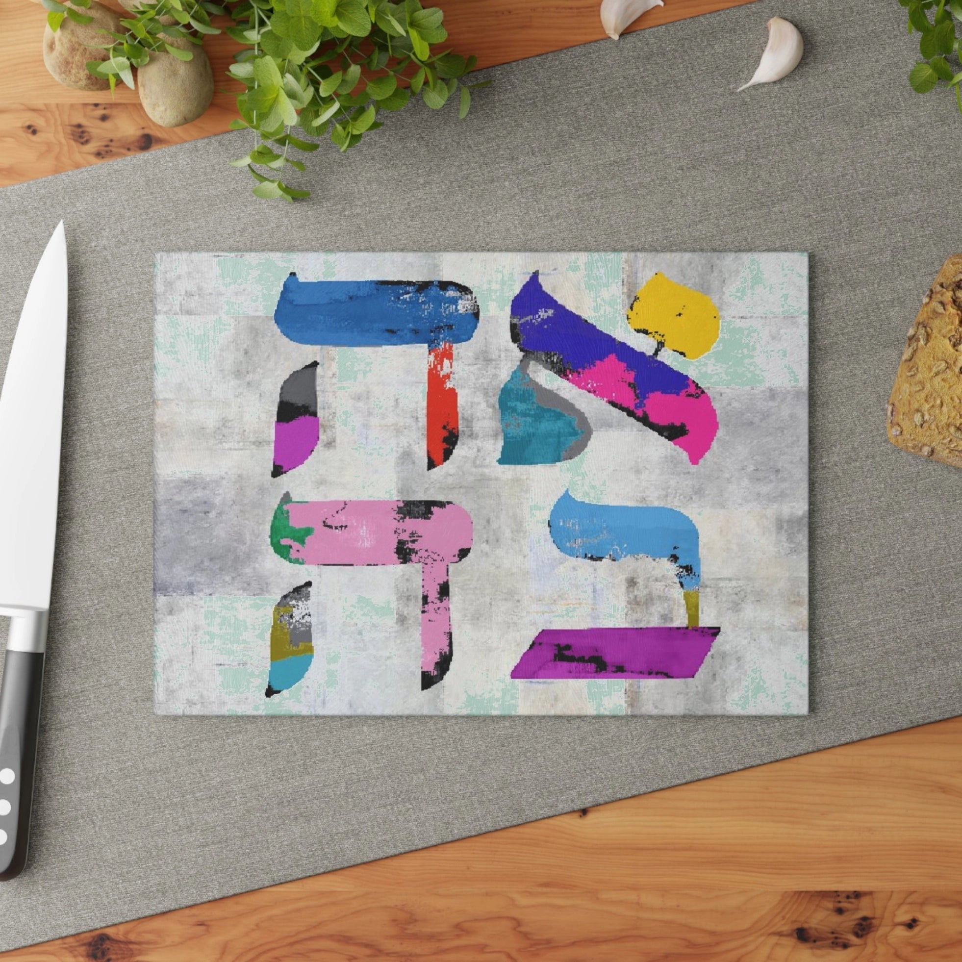 Ahava - Planche à découper en verre Love