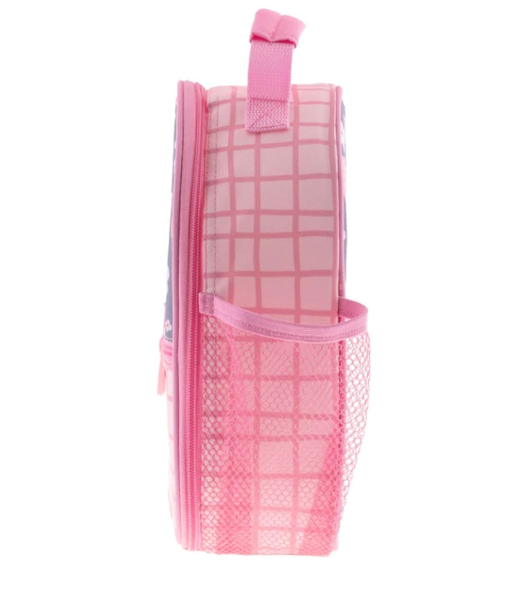 Boîte à lunch personnalisée avec imprimé intégral - Fleurs anthracite