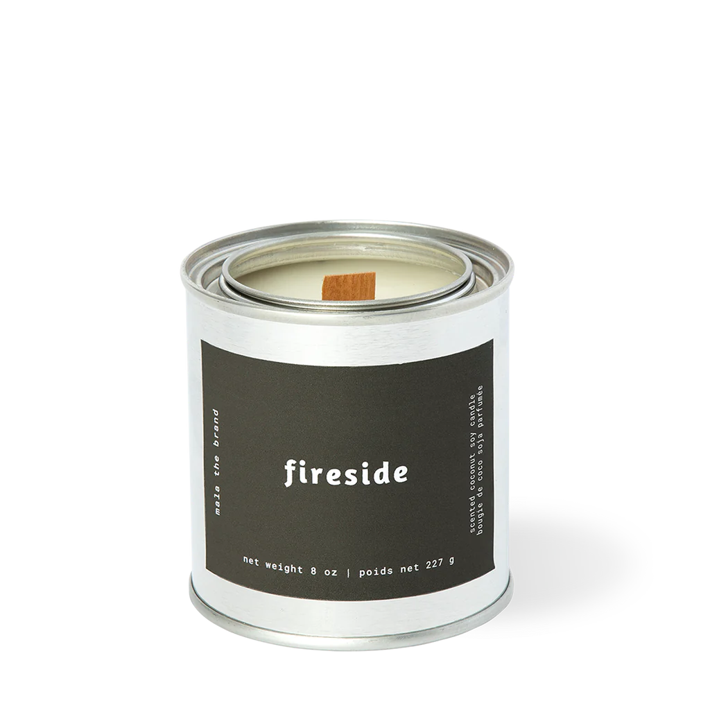 Bougie Mala 8 oz Fireside | Ambre Noir + Lavande + Musc