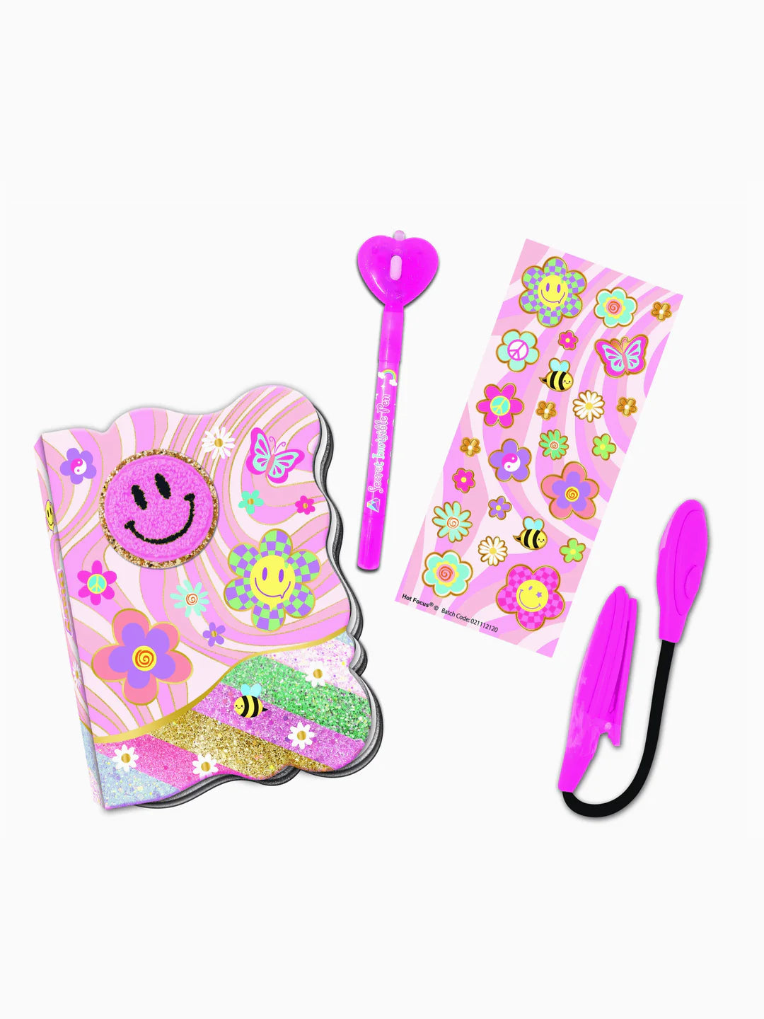 Secret journal fun, groovy flower