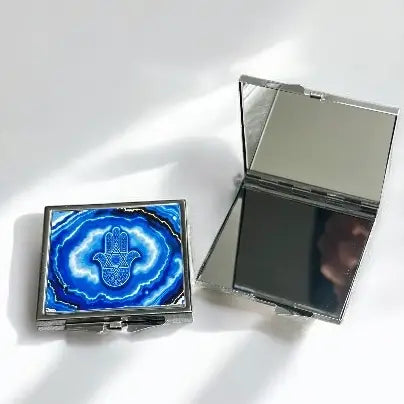 Hamsa star of david Pocket Mirror