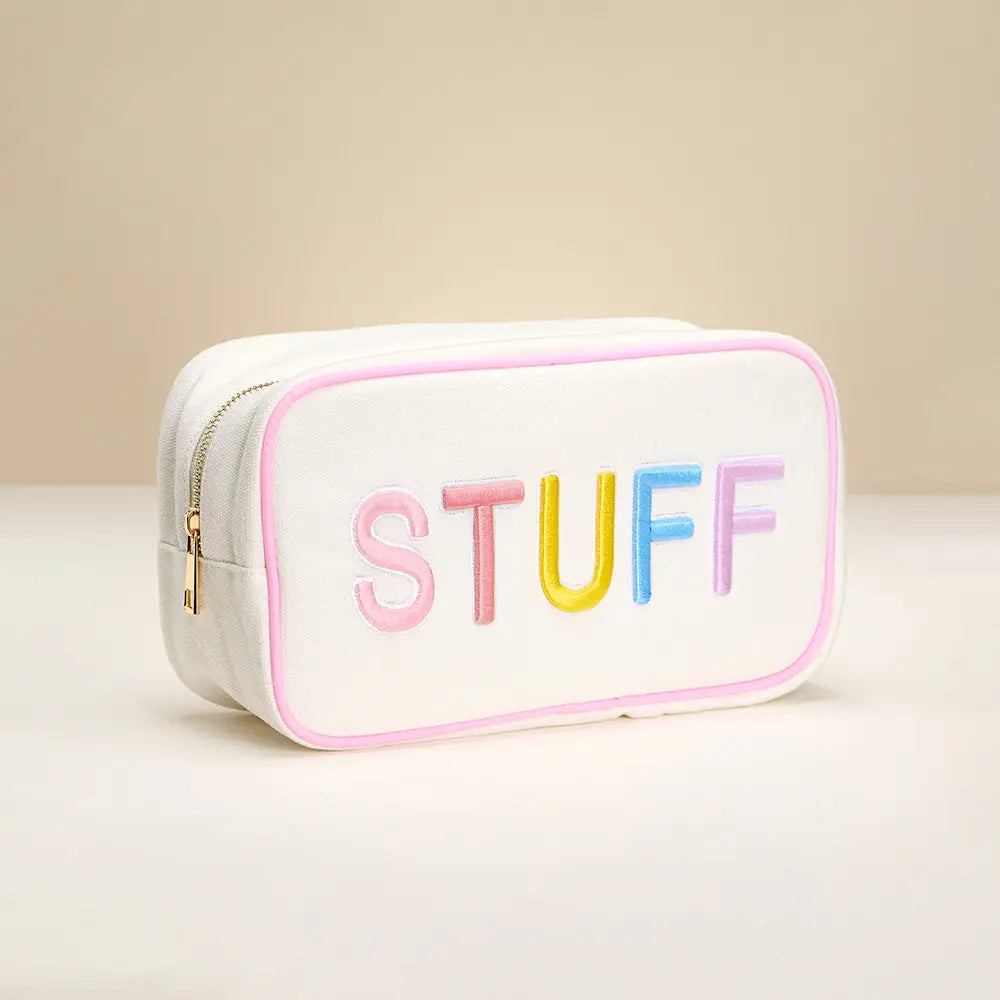 Stuff Embroidered pouch bag