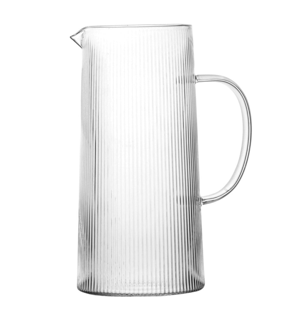 Ribbed Clear Pitcher 1.5 L