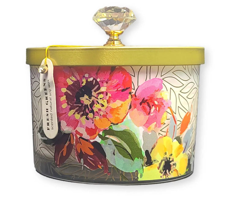 15oz Dish Candle - Fresh Greens