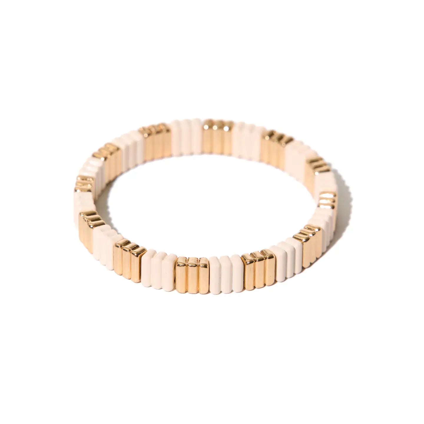 Bracelet en carreaux blancs pour voyage entre filles