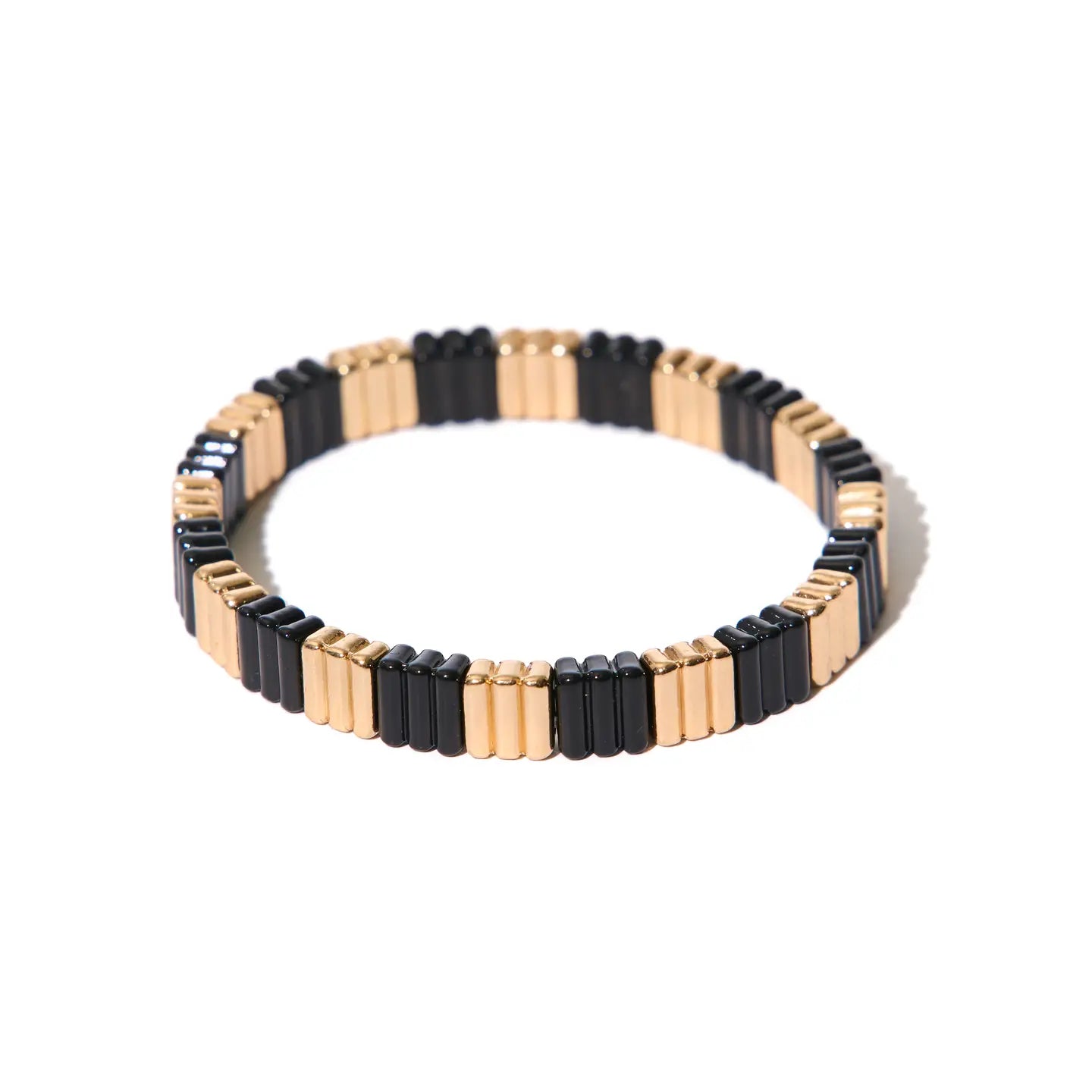 Bracelet en carreaux noirs pour filles