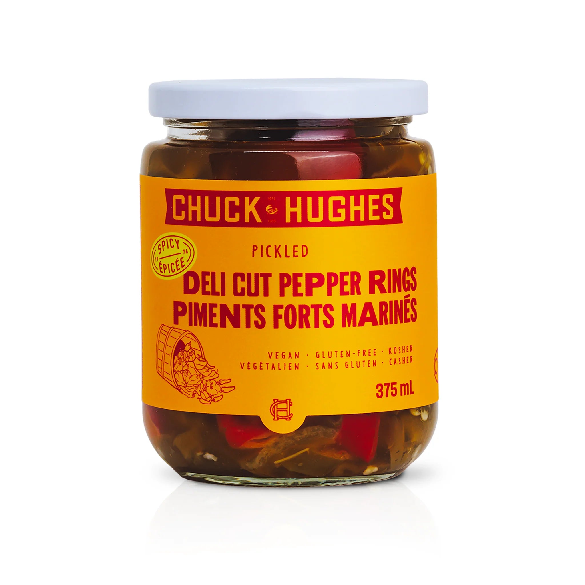 Chuck Hughes - rondelles de poivrons coupés en charcuterie (épicés)