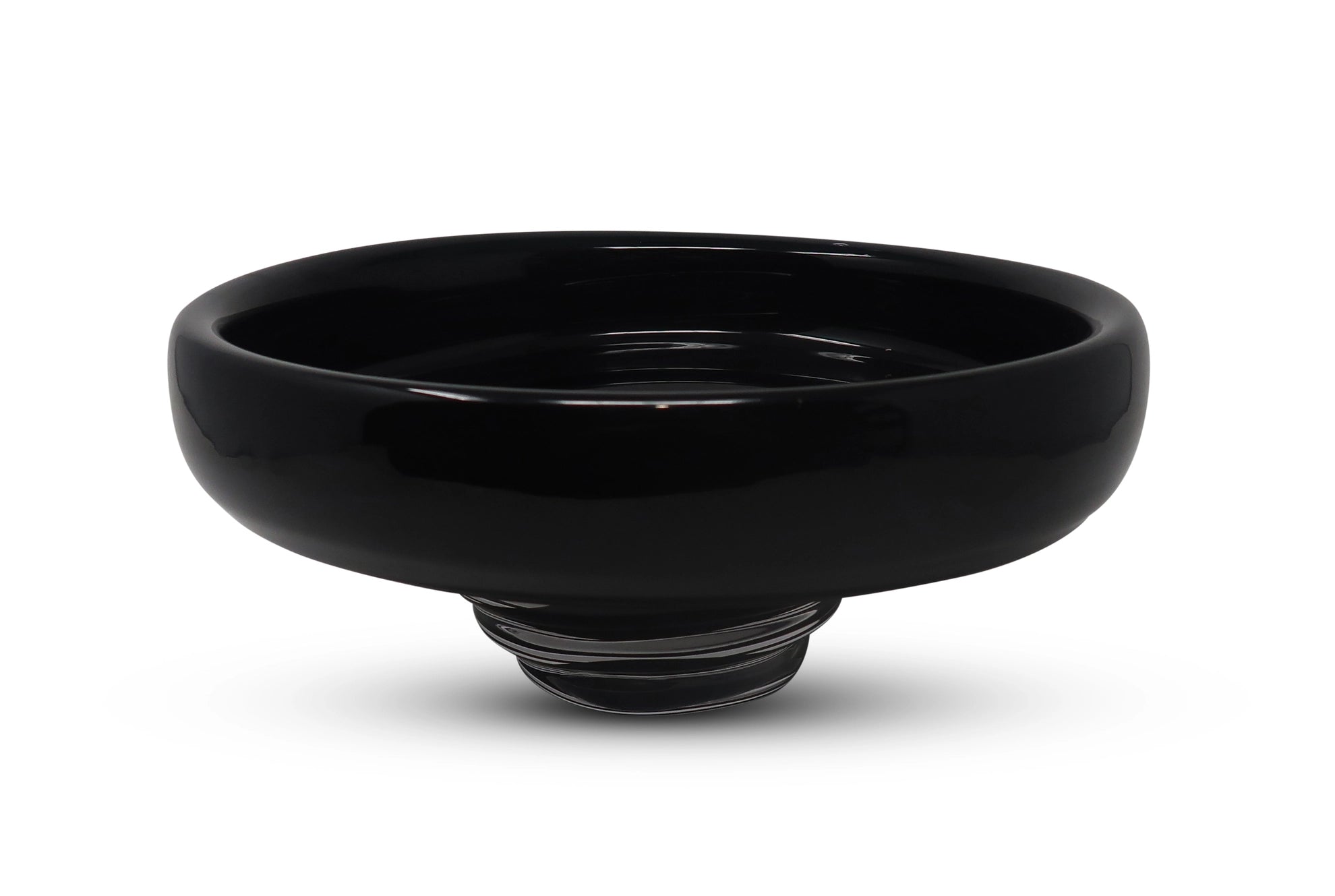 Black Glass Centerpiece Bowl