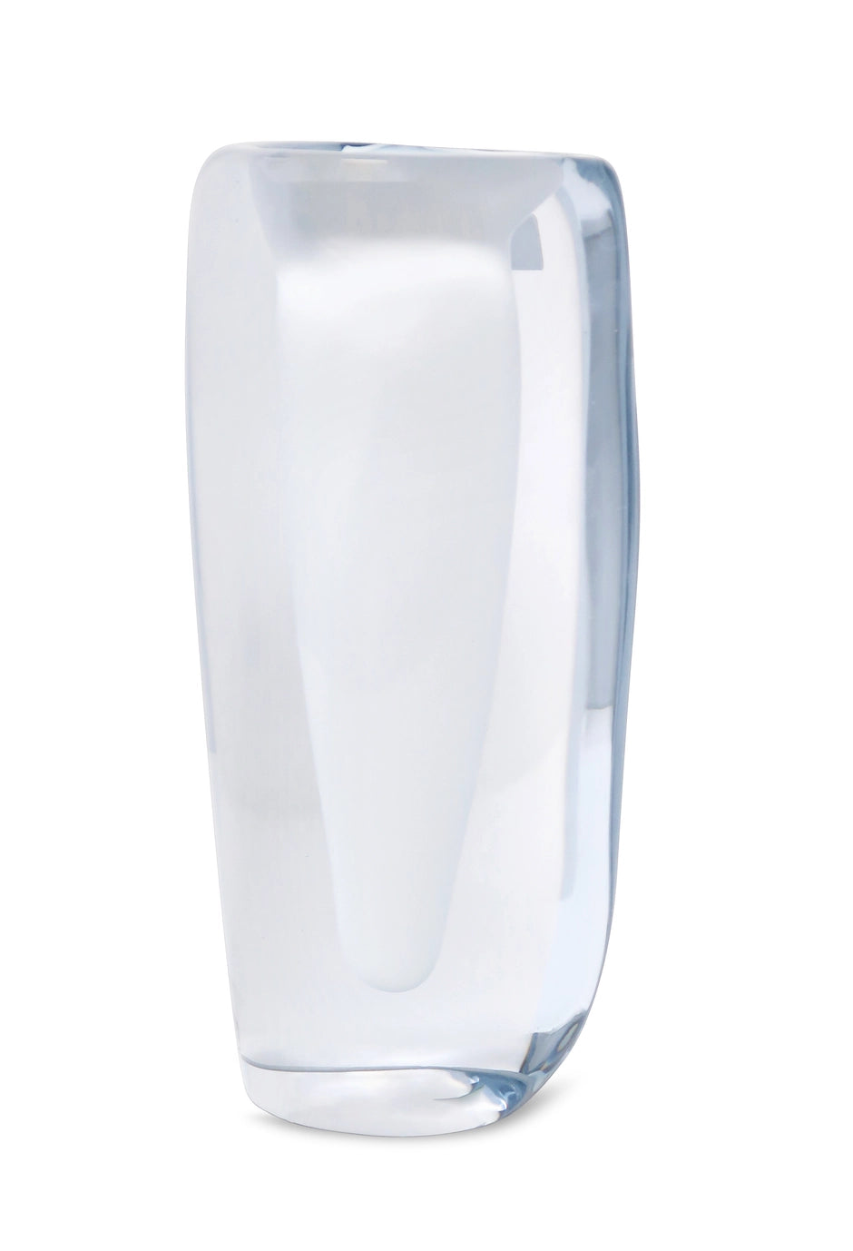 Vase en verre blanc à double paroi