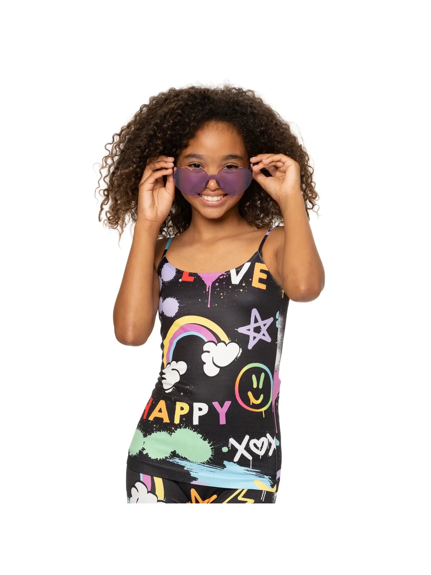 Ensemble long Happy Grafitti pour filles et petites filles