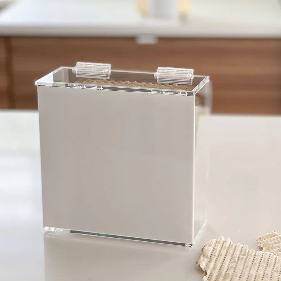 Boîte à matza en acrylique - Argent