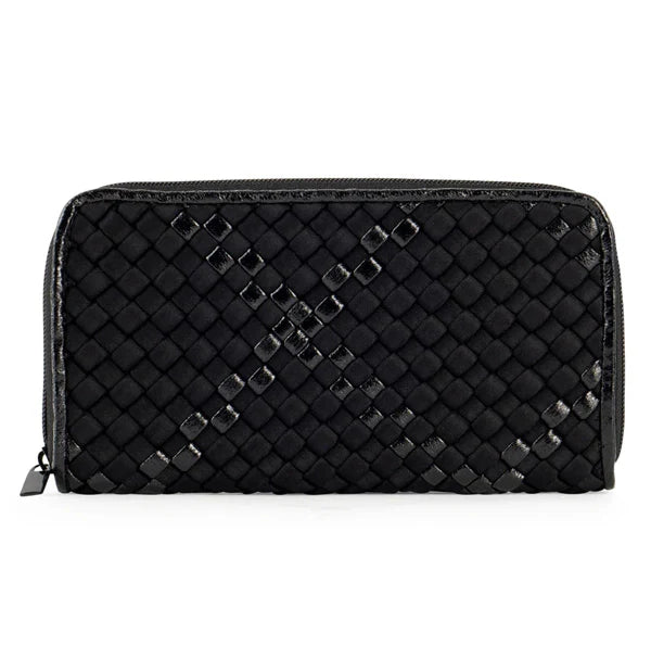 Cash woven wallet -Black