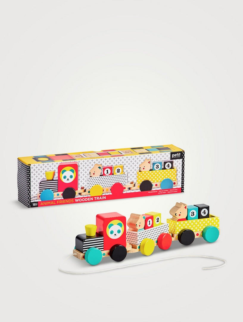 Animaux à tirer en bois