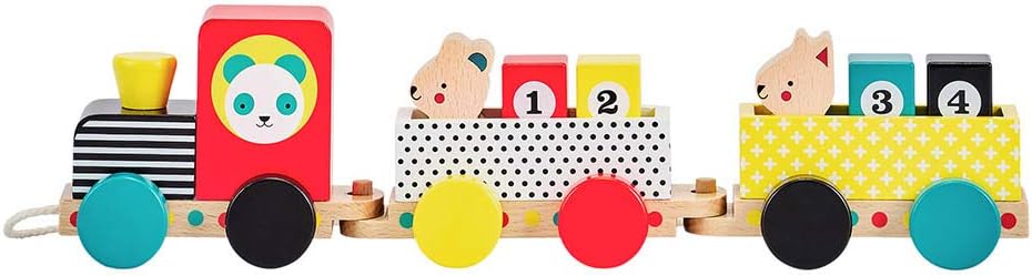 Animaux à tirer en bois