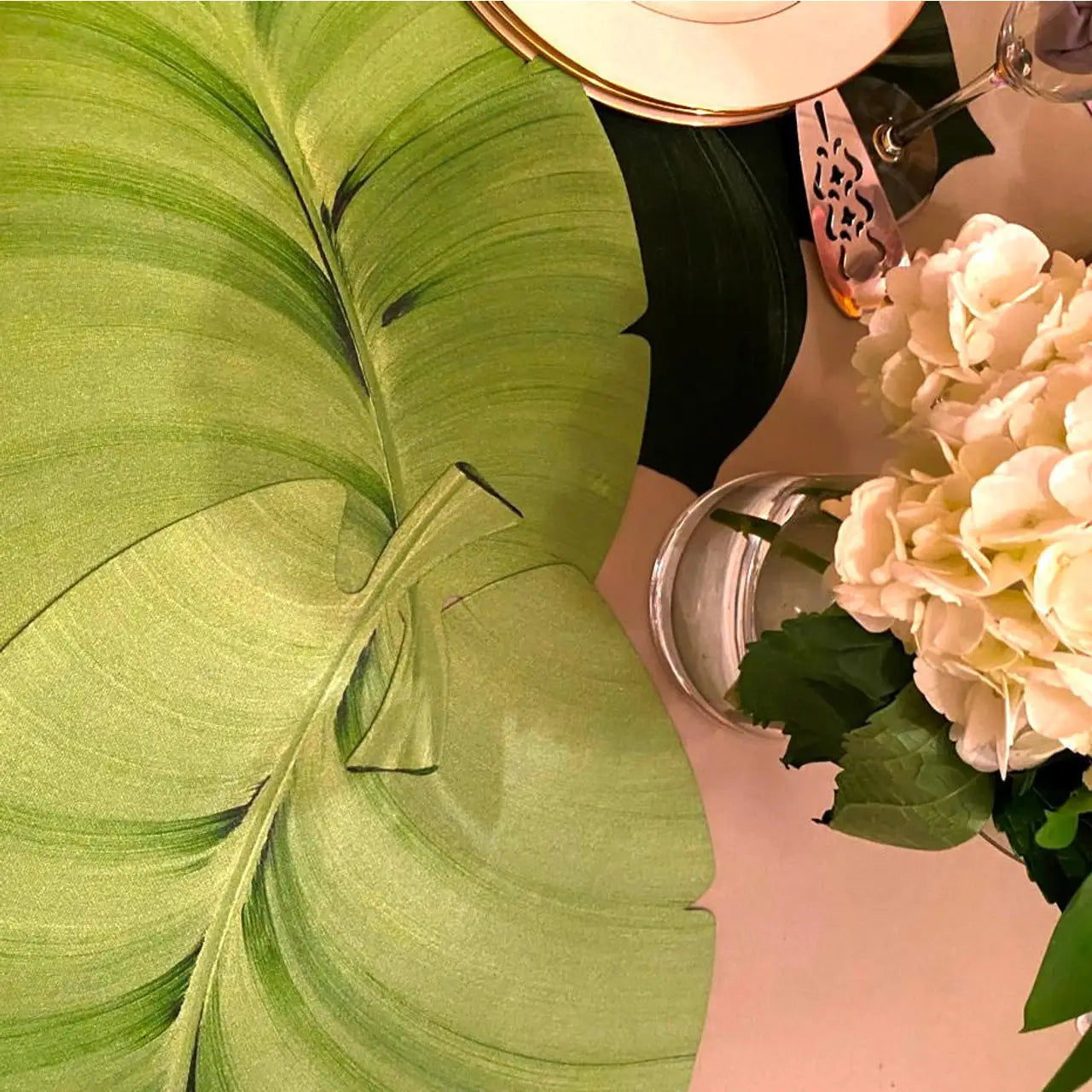 Hand-painted Palm Leaf Placemat