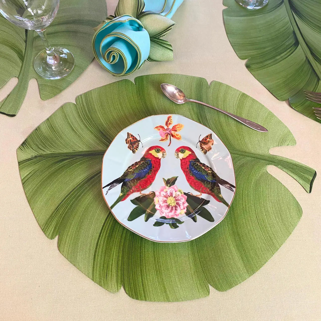 Hand-painted Palm Leaf Placemat
