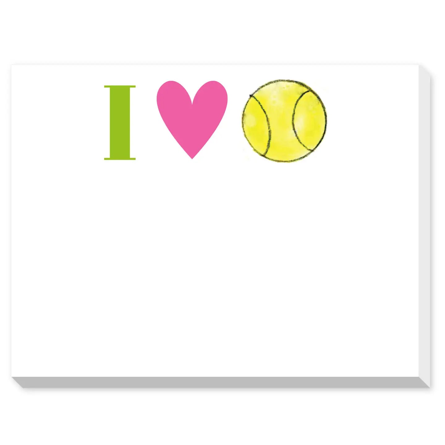 I Love Tennis (Ball) Mini Notepad